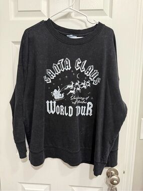 Maurices Black Crewneck Sweatshirt with White Tag